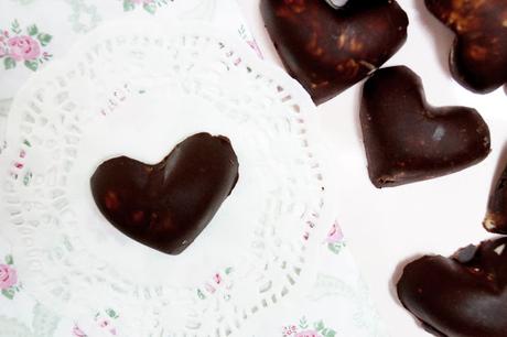 Kinder Country Schokolade selber machen / Herzform ( vegan)