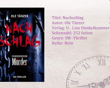 [Rezension] Nachschlag: Ich bin dein Herr und Mörder von Ole Tänzer