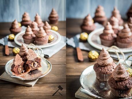 Chocolate & Ferrero Rocher Cupcakes (4)