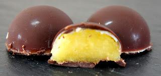 Orangen-Sorbet-Praline