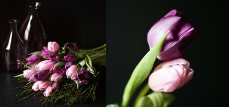 Blog + Fotografie by it's me! - fim.works - Collage lila- & rosafarbener Tulpen