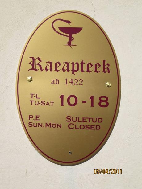 Apotheken in aller Welt, 107: Tallinn, Estland