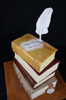 Buch-Torte / literary cake zum 50. Geburtstag