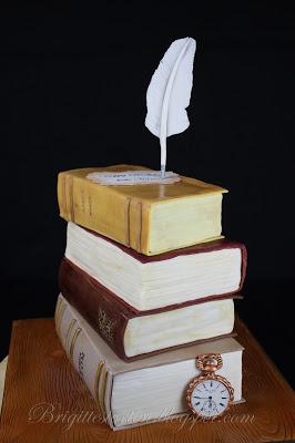 Buch-Torte / literary cake zum 50. Geburtstag
