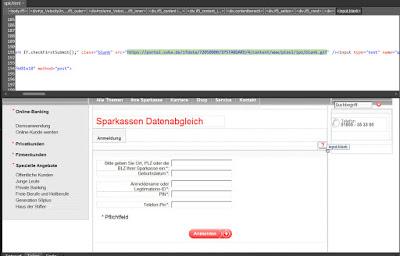 Sparkasse.de - Datenabgleich - Vorsicht Phishing