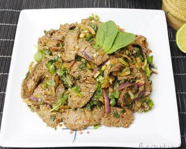[Rezept] Nam Tok น้ำตกเนื้อ (scharfer Rindfleischsalat)