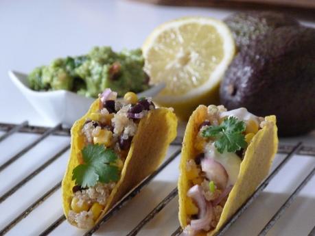 Rezept: Tacos mit schwarzen Bohnen und Quinoa