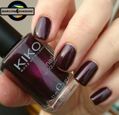 [Nails] Lacke in Farbe ... und bunt! AUBERGINE mit KIKO 245 Pearly Dark Ruby