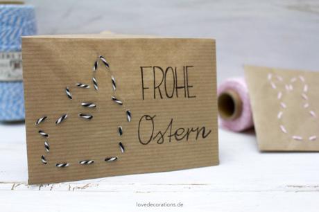 DIY bestickter Briefumschlag Ostern 8