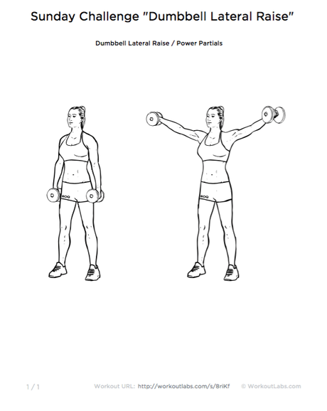 Sunday Challenge „Dumbbell Lateral Raise“