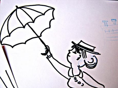 creadienstag - Mary Poppins Postkarten