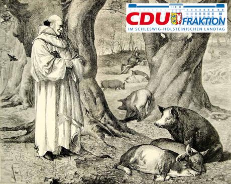CDU fordert Toleranz für Schweinefleisch (siehe auch: christliche Werte)