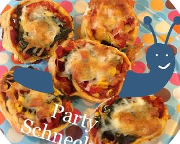 Ich back’s mir: Partyrezepte – oder – Eine Schnecke kommt selten allein