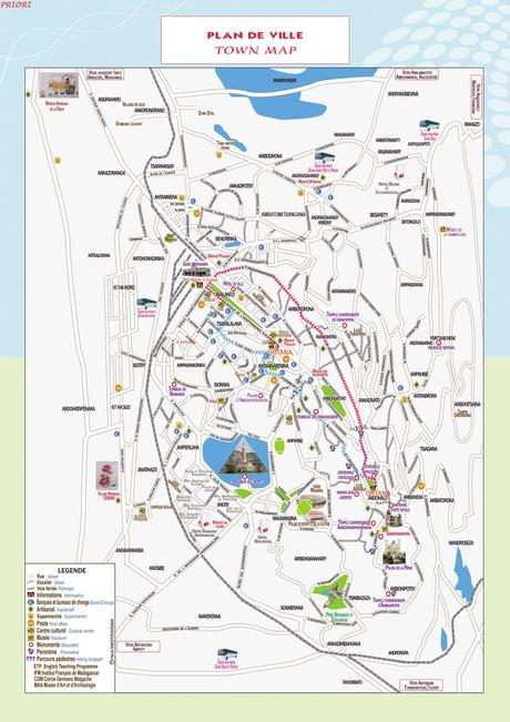 Madagaskar: Stadtplan Antananarivo