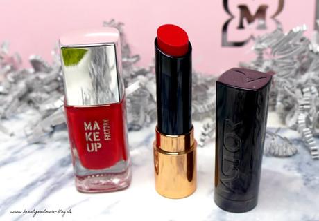 MÜLLER LOOK-BOX März 2016 Young & beautiful – UNBOXING - Astor Perfect Stay Fabulous Lippenstift 204 Favorit Berry + Make up Factory Nailcolour 479 RED STATEMENT