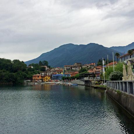 Das Städtchen Mergozzo, direkt am gleichnamigen See gelegen unweit des Lago Maggiore