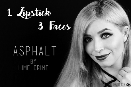 |1 Lipstick - 3 Faces| Asphalt by Lime Crime
