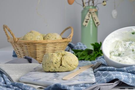 Bärlauchbrötchen mit Bärlauchcreme / Wild Garlic Rolls
