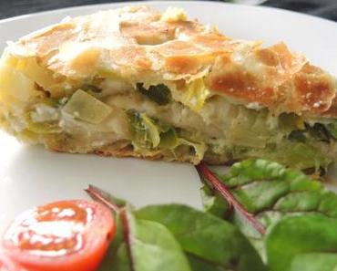 Lauch-Börek aus der Pfanne