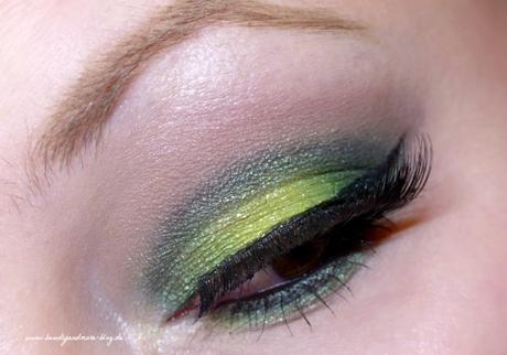 Green Smokey Halo Eye - AMU + Blogparade #wannabelike