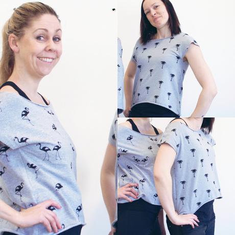 GrinseStern, Jerseysweat, Rums, GrinseSternSchnitt, Shirt, nähen rockt