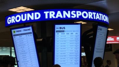 Transfer-Informationen im Flughafen (c) Reise Leise