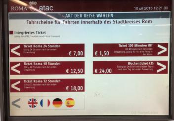 Ticketpreise am Automaten (c) Reise Leise