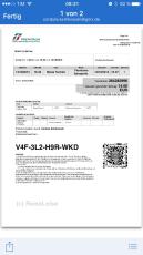 Online-Ticket für den Leonardo-Express (c) ReiseLeise