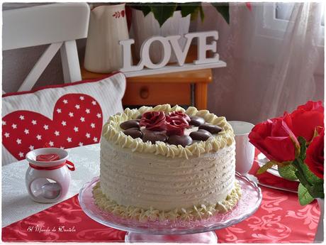 Torte mit Herz zum Valentinstag und meinen  Geburtstag / Tarta con corazon para San Valentin y mi cumpleaños