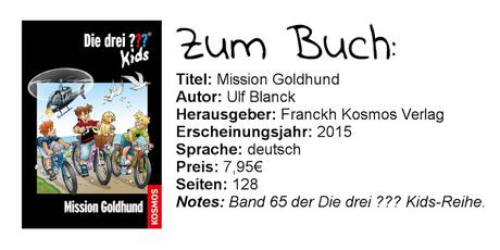 [REVIEW] Ulf Blanck: Mission Goldhund (Die drei ??? Kids, #65)