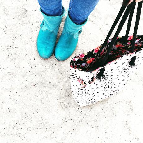 GrinseStern, Tasche, Shopper, nähliebe, Streichelstoff, Alexander Henry