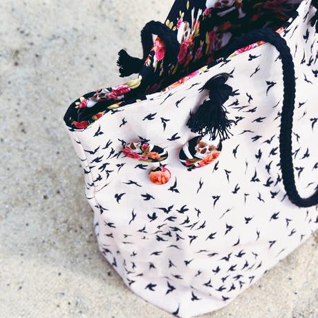 GrinseStern, Tasche, Shopper, nähliebe, Streichelstoff, Alexander Henry