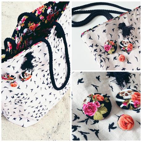 GrinseStern, Tasche, Shopper, nähliebe, Streichelstoff, Alexander Henry