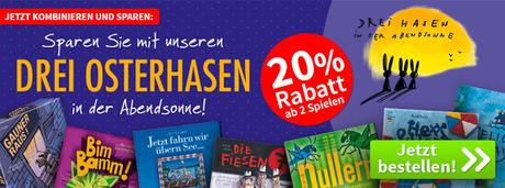 Spiele-Offensive Aktion - DREI OSTERHASEN in der Abendsonne Kombideal