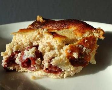 Quarkauflauf mit Sauerkirschen