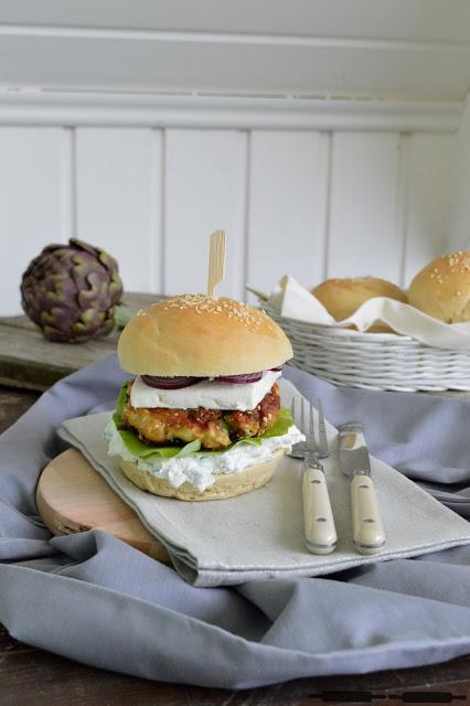 Fisch Burger mit Bärlauch und Schafskäse / Fish Burger Recipe with Wild Garlic