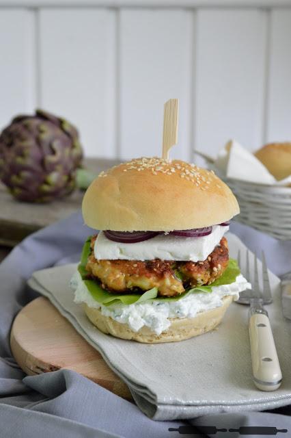 Fisch Burger mit Bärlauch und Schafskäse / Fish Burger Recipe with Wild Garlic