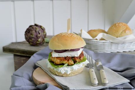 Fisch Burger mit Bärlauch und Schafskäse / Fish Burger Recipe with Wild Garlic