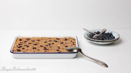 blueberry baked oatmeal with banana-5