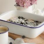 Blaubeer-Clafoutis mit Mandeln  (Werbung)