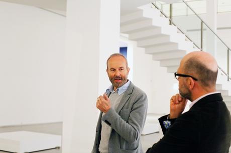 Erwin Wurm und Dr. Thomas Köhler, Berlinische Galerie (c) Foto: Sandra Ratkovic