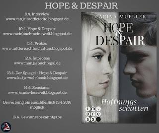 [Rezension] Hope & Despair - Hoffnungsschatten (Band 1) von Carina Mueller