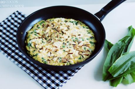 Bärlauch Frittata - Frühlingsrezept mit Resteverwertung Bärlauch Frittata - Frühlingsrezept mit Resteverwertung