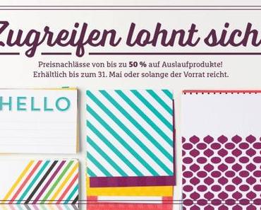 Auslaufprodukte Jahreskatalog 2015/2016 & Frühjahrs/Sommerkatalog 2016