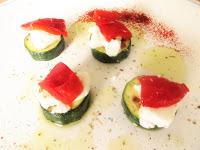 Gebratene Zucchini mit Ziegenkäse..ein wunderbarer Snack