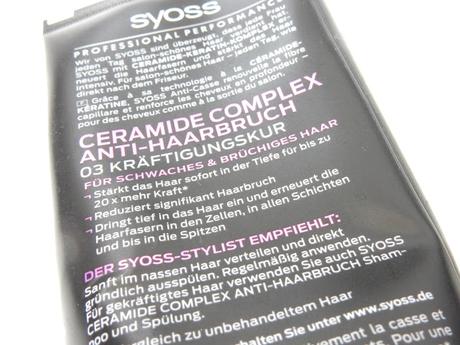 Syoss Ceramide Complex Anti-Haarbruch Kräftigungskur hinten