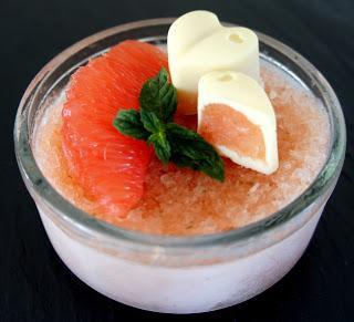 Grapefruitsortbet (-Praline) (4P)
