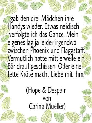 Blogtour Tag 2 - Hope & Despair von Carina Müller