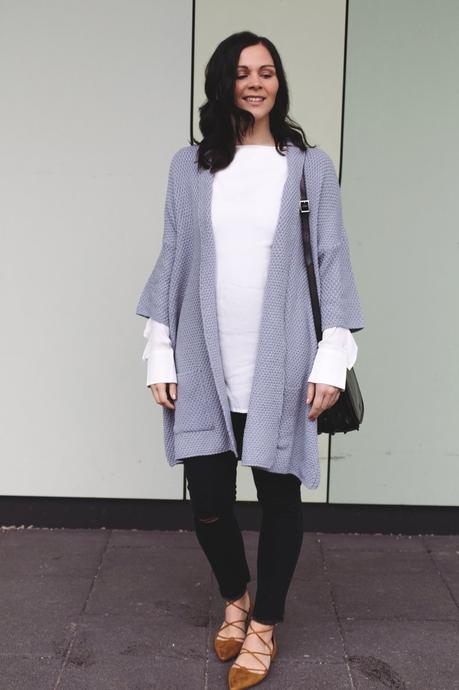 Kleidermaedchen.de Modeblog, erfurt, thueringen, berlin, fashionblog, Outfit, kleidermaedchen.de, Influencer Marketing und Kommunikation, Creator Frühlingsoutfit, spring outfit, Circle of Trust Cardigan und Jeans, Maxwell Scott Bag, Lace-up Sandels Zara, Blouse Edited