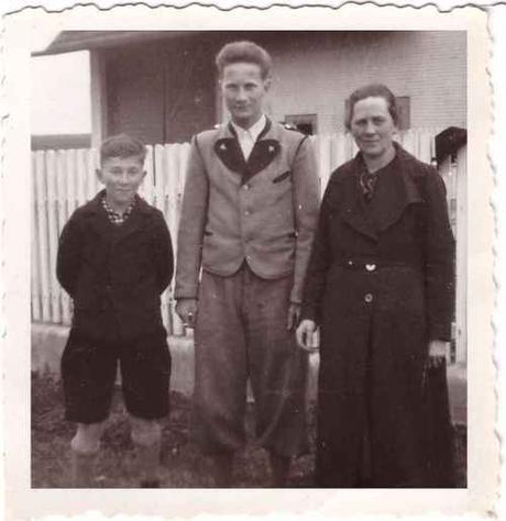 Erich, Richard und Clara Kimmich im Jahr 1940. - © Erich Kimmich